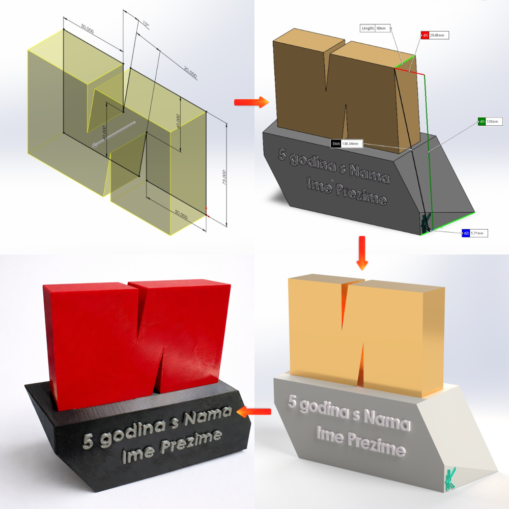 CAD model pripremljen za 3D printanje u Kozmoplastu